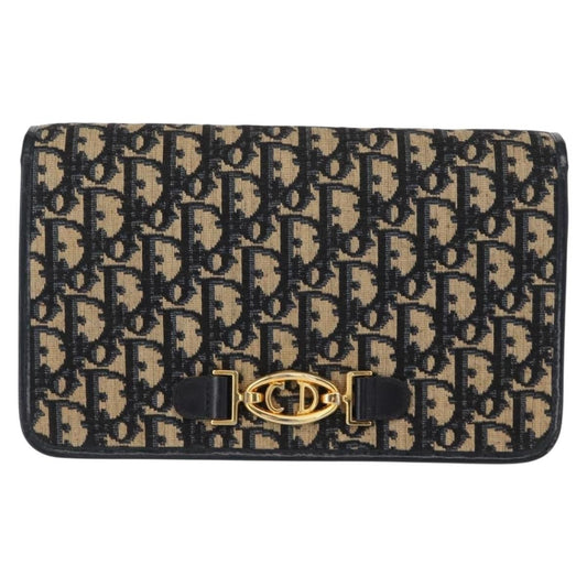 Christian Dior Vintage CD trotter Shoulder bag Canvas, BROWN, CANVAS, Shoulder bag