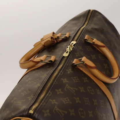 Louis Vuitton Keepall Bag Monogram Canvas, BROWN, CANVAS, Travel bag