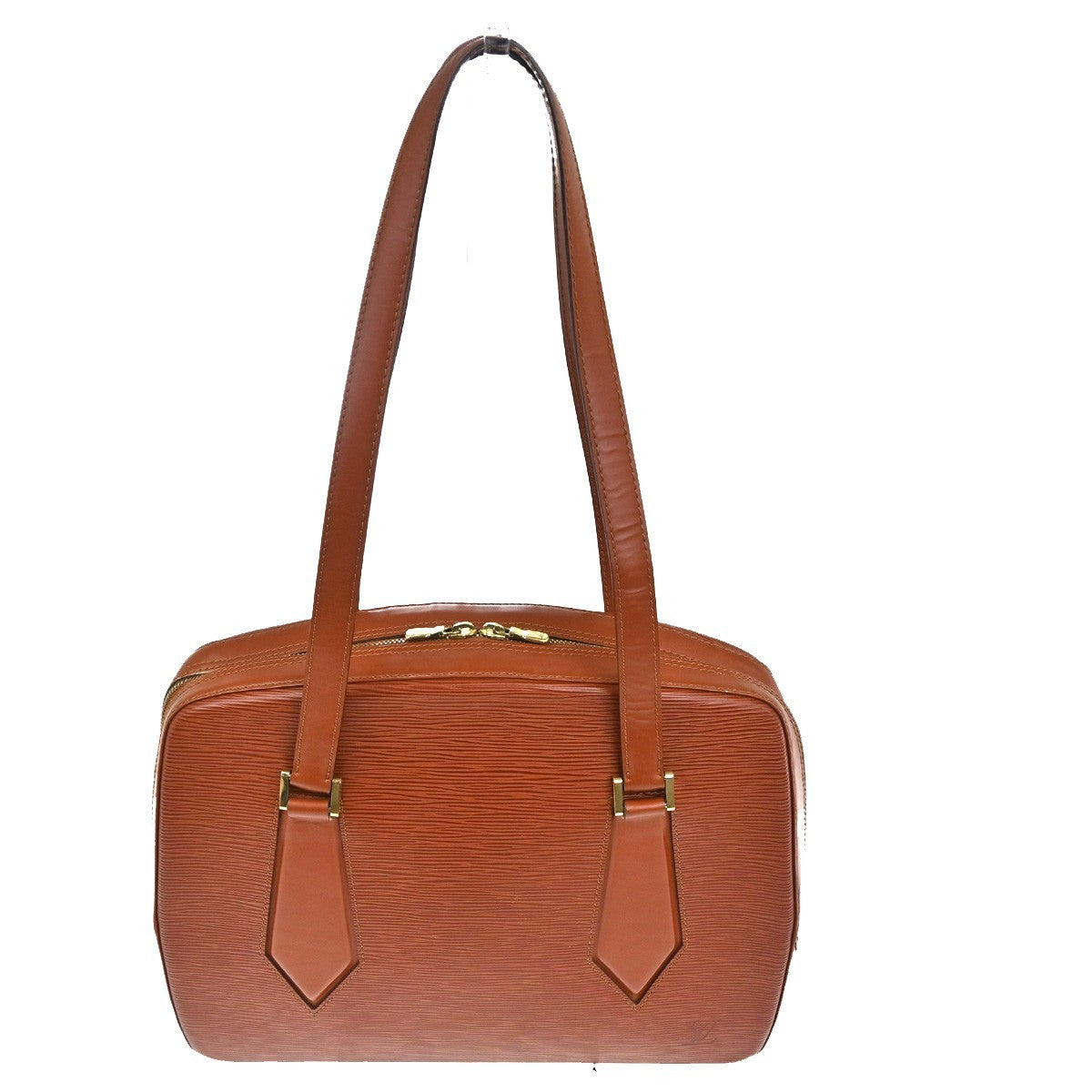 Louis Vuitton Voltaire Handbag Epi Leather, BROWN, LEATHER, Shoulder bag