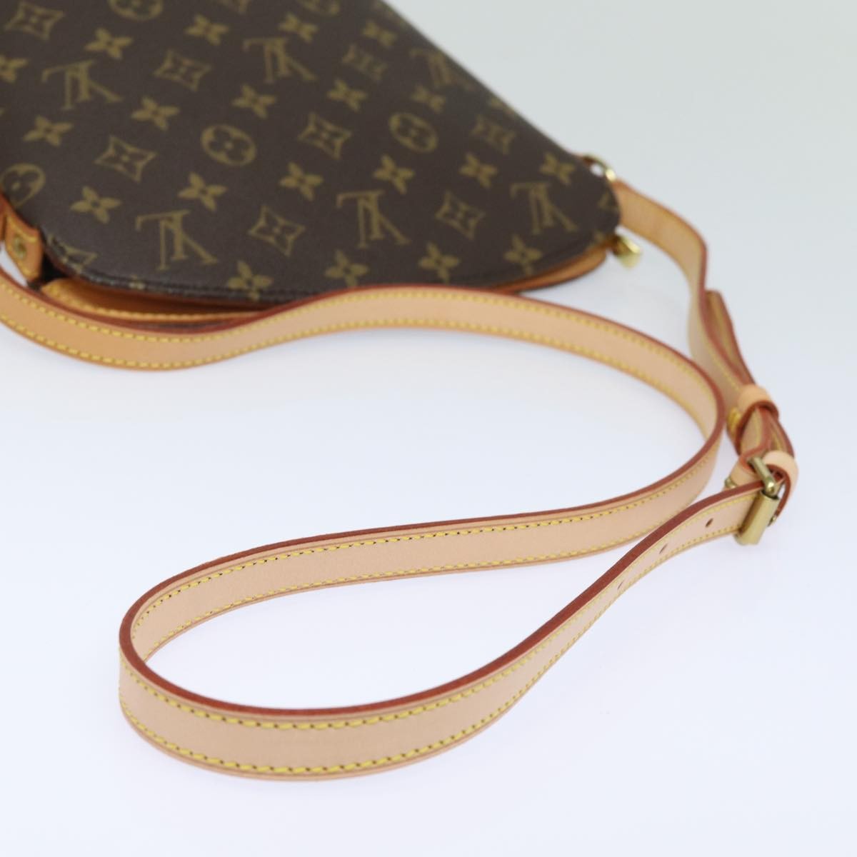 Louis Vuitton Drouot Handbag Monogram Canvas, BROWN, CANVAS, Shoulder bag