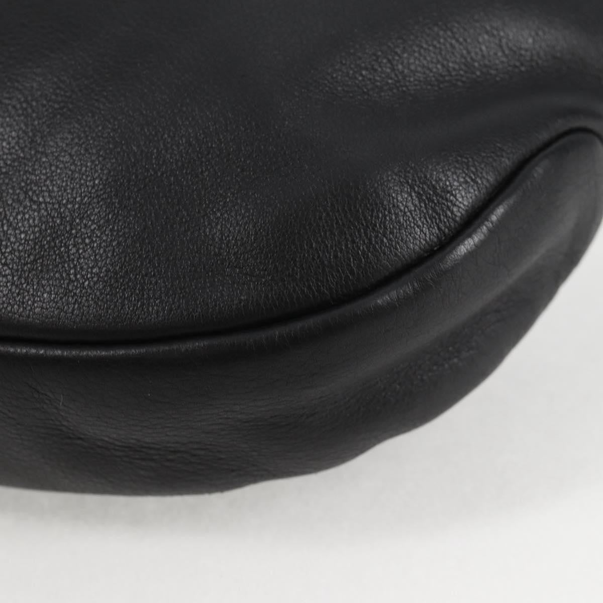 Salvatore Ferragamo Vala Shoulder Bag Leather, BLACK, LEATHER, Shoulder bag