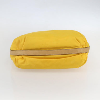 Prada Vintage Shoulder Bag Tessuto, Yellow, Nylon, Shoulder Bag