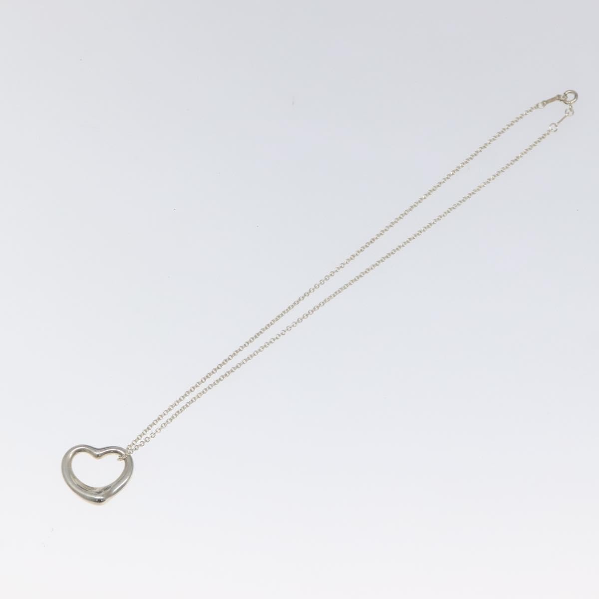 Tiffany & Co. Elsa Peretti Open Heart Pendant Necklace Sterling Silver, SILVER, SILVER, Necklace
