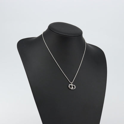Christian Dior CD Logo necklace Metal, SILVER, METAL, Necklace
