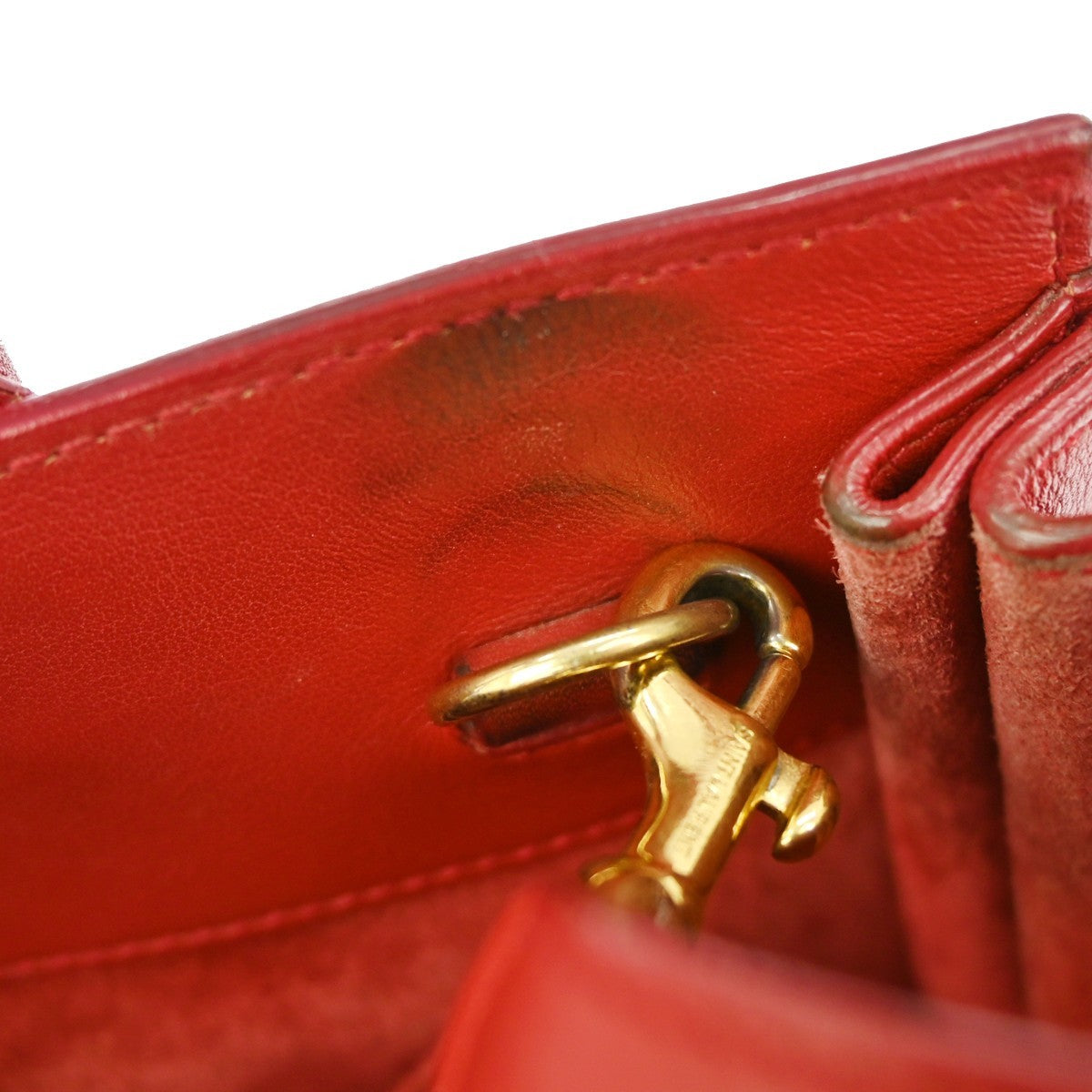Saint Laurent Sac de Jour NM Bag Leather, RED, LEATHER, Handbag