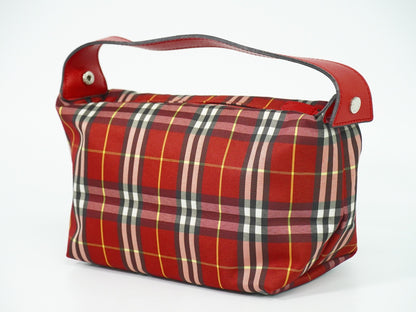 Burberry Nova Check Handbag Nova Check Canvas, RED, CANVAS, Clutche & pouche