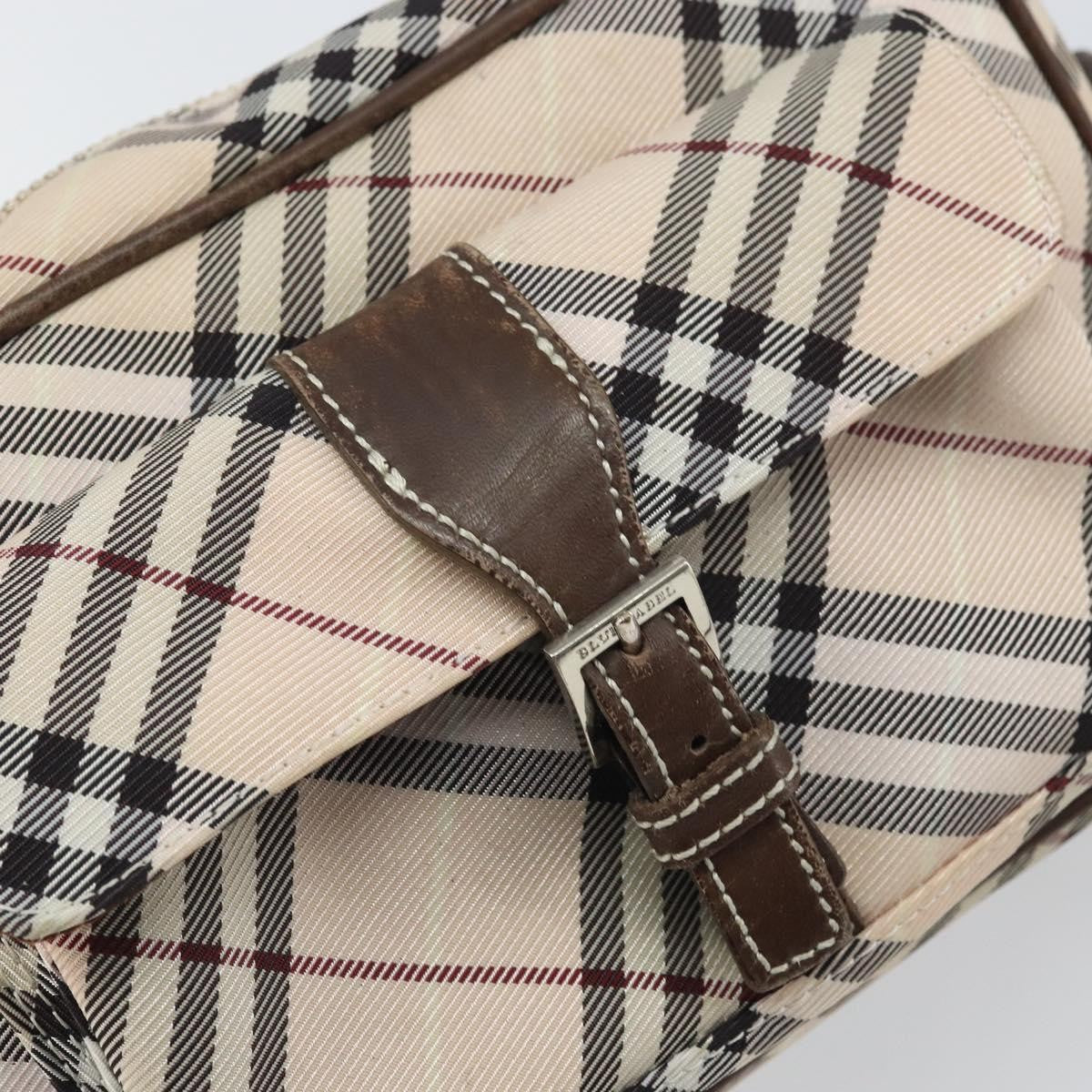 Burberry Nova Check Blue Label Nylon, BEIGE, NYLON, Shoulder bag