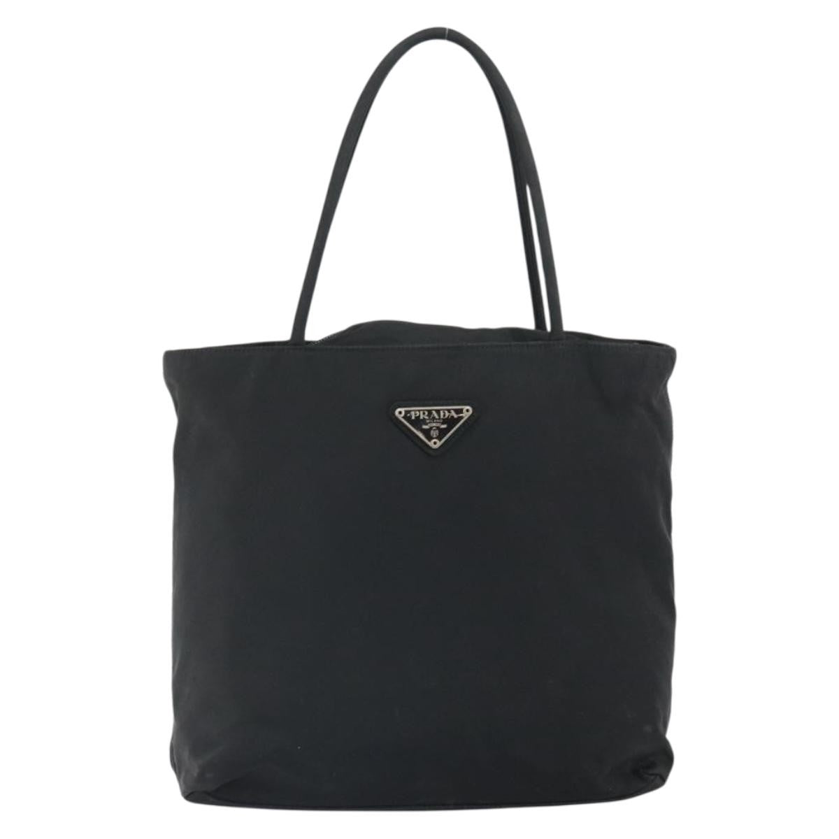 Prada Vintage Tote Nylon, BLACK, NYLON, Tote bag