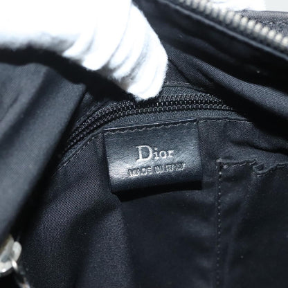 Christian Dior Vintage Zip Shoulder Bag Diorissimo Canvas, BLACK, CANVAS, Shoulder bag