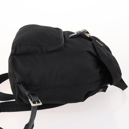 Prada Front Pocket Backpack Tessuto, BLACK, NYLON, Backpack