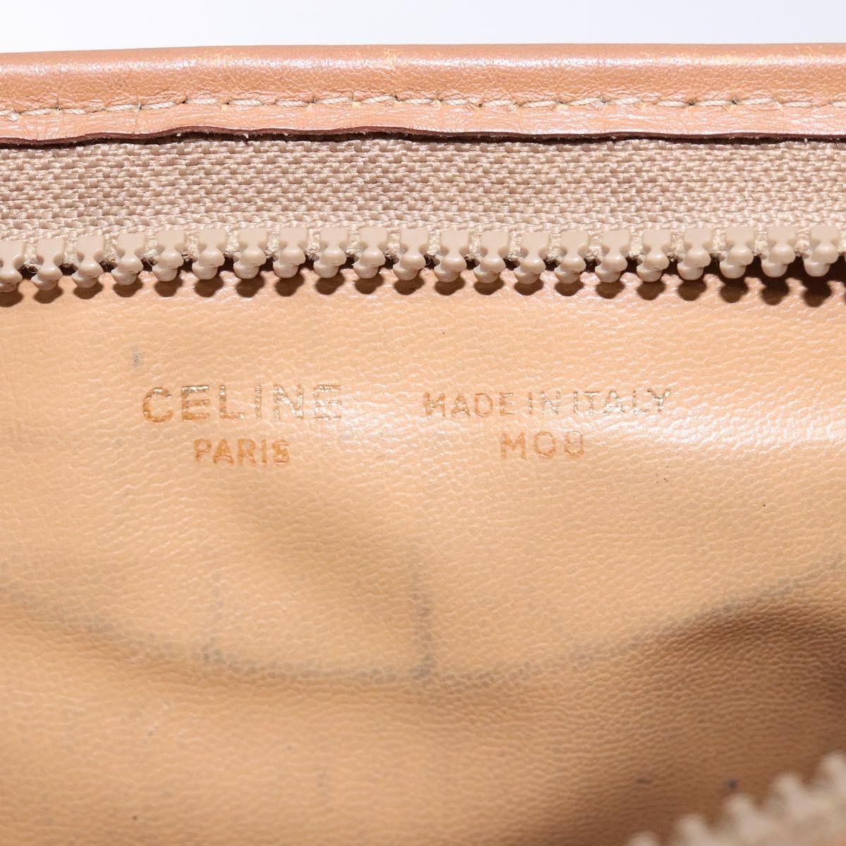 Celine Macadam Pochette Canvas and Leather, BROWN, CANVAS, Clutche & pouche