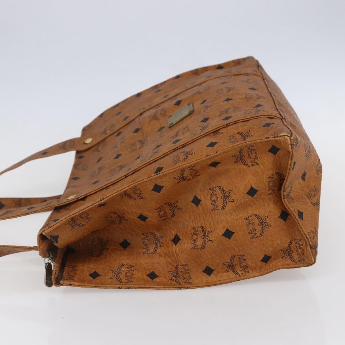 MCM Vintage Visetos Tote bag Canvas, BROWN, CANVAS, Tote bag