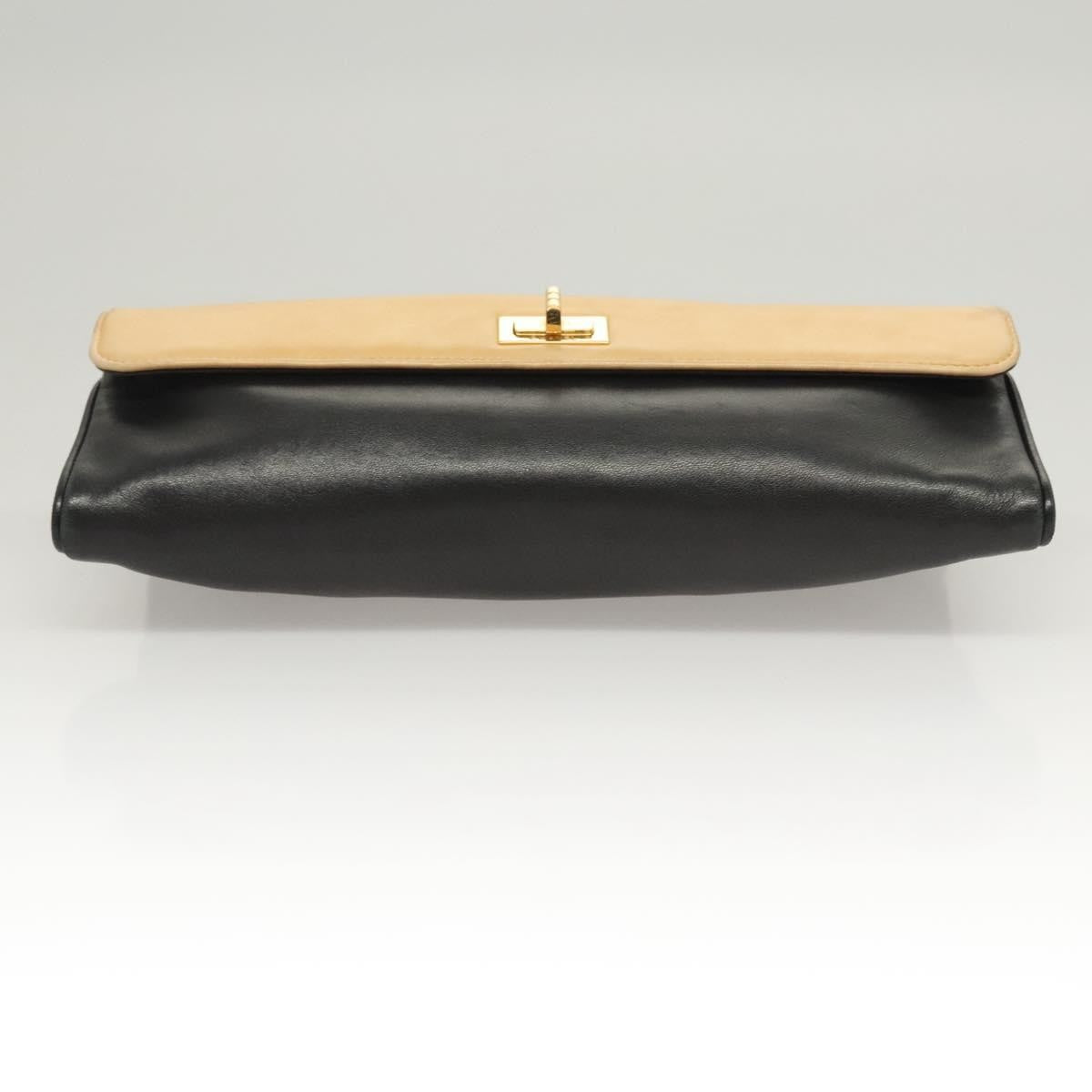 Chanel Chocolate Bar CC Handbag Quilted Lambskin, Beige, Leather, Handbag