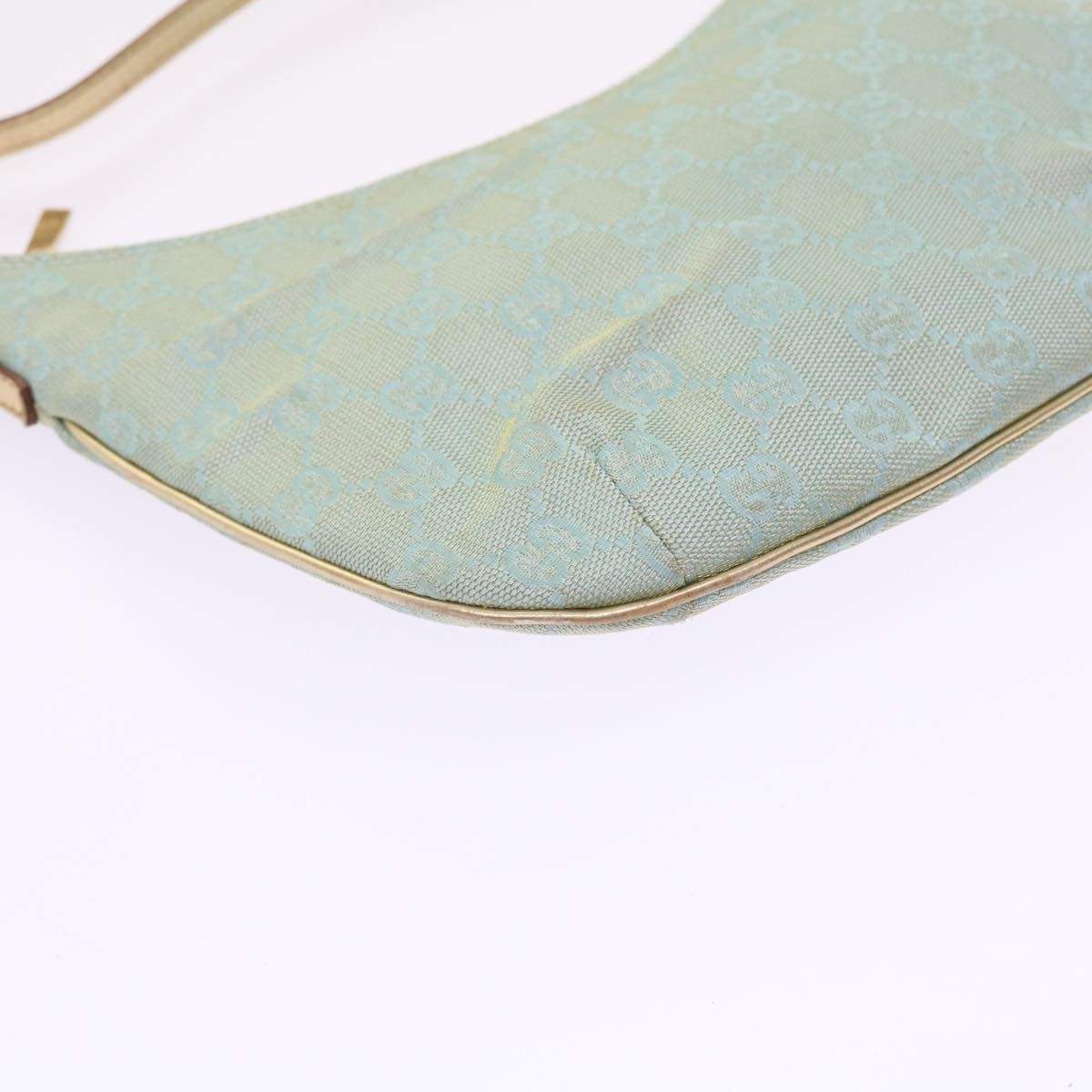 Gucci Vintage Pochette Shoulder Bag GG Canvas, BLUE, CANVAS, Clutche & pouche