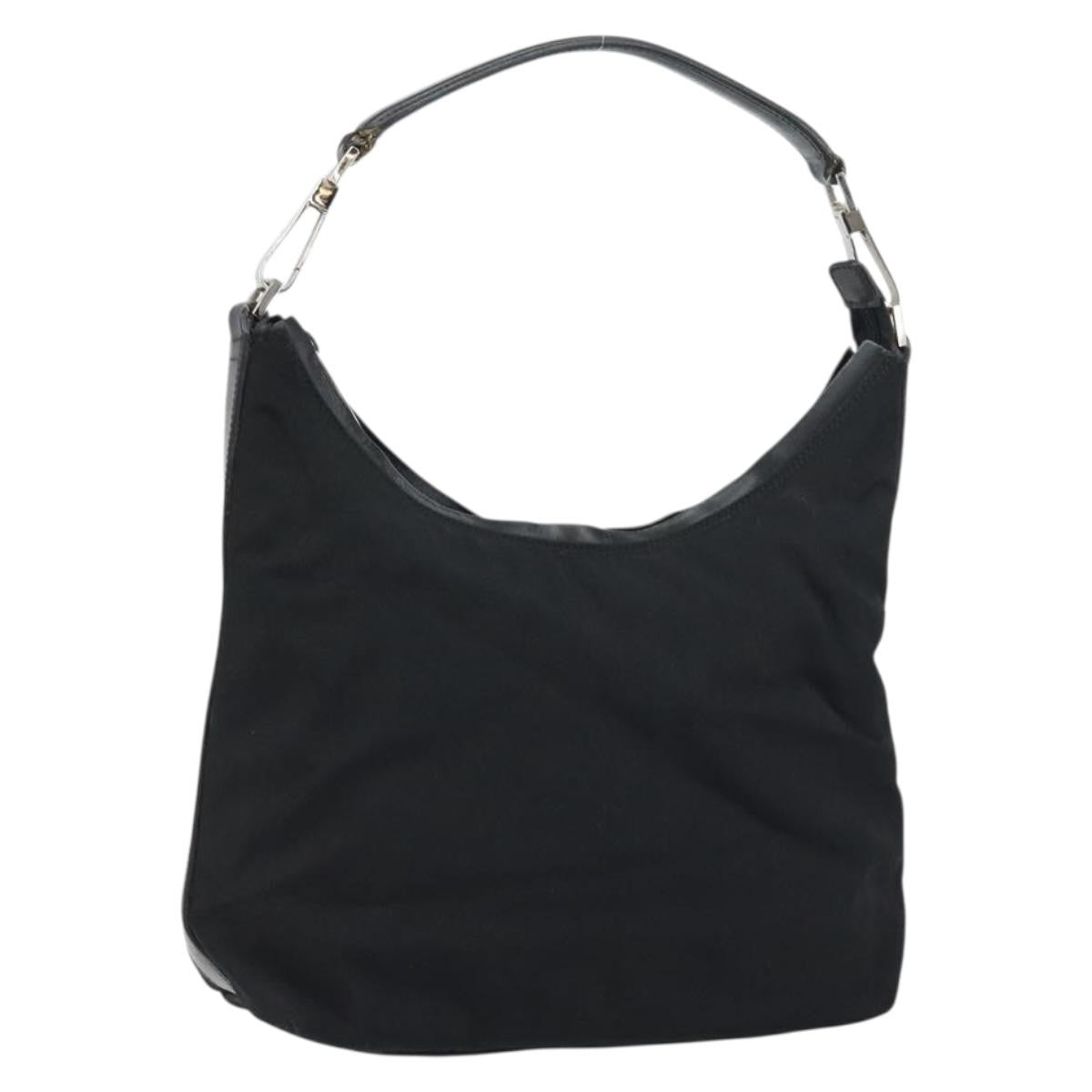 Gucci Zip Hobo Nylon, Black, Nylon, Handbag