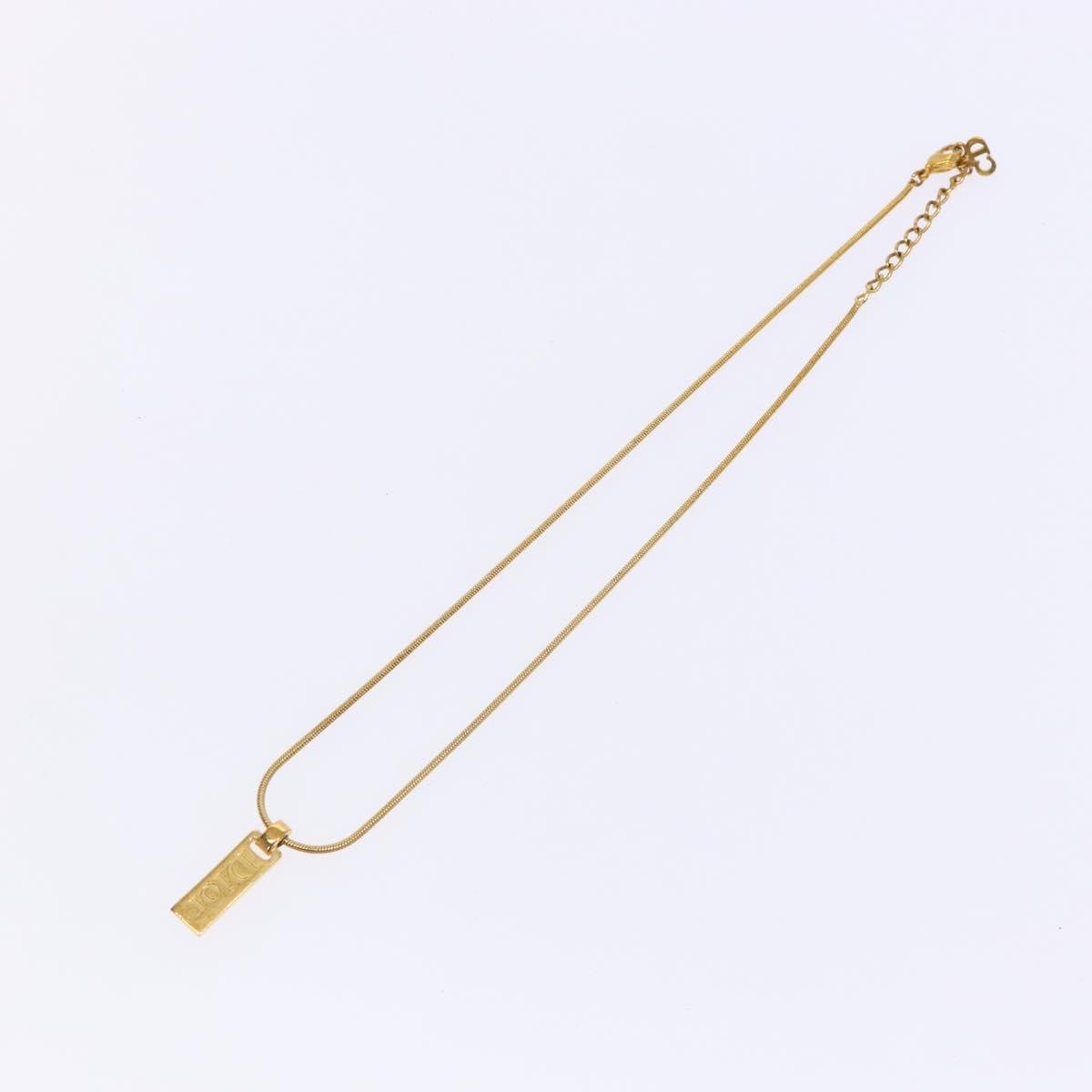 Christian Dior Dior Letters Necklace Metal, GOLD, METAL, Necklace
