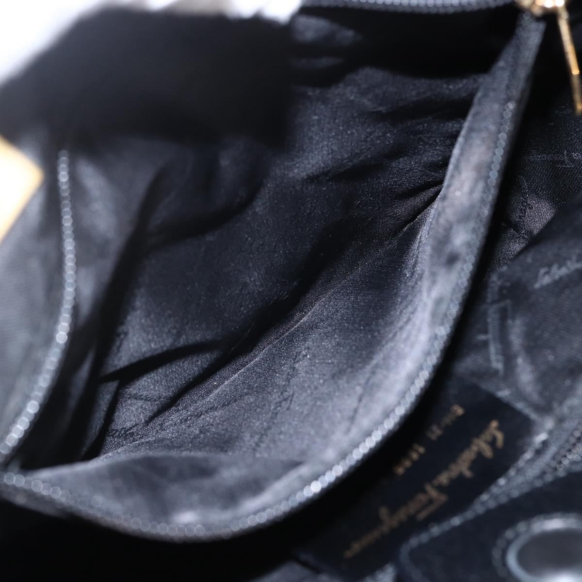 Salvatore Ferragamo Tote Bag Canvas, Black, Canvas, Tote Bag