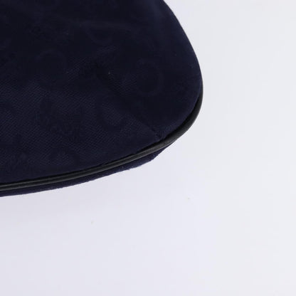Celine C Sulky Handbag Canvas, NAVY, CANVAS, Handbag
