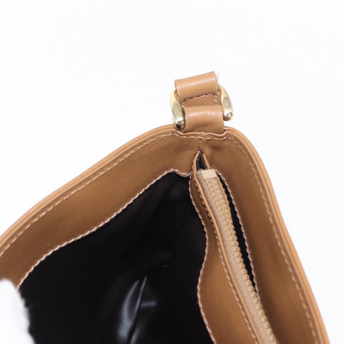 Celine Vintage Macadam Shoulder Bag Canvas, BEIGE, CANVAS, Shoulder bag