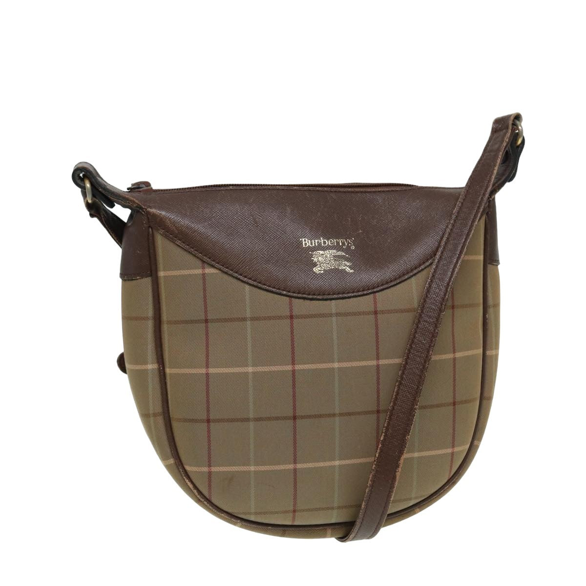 Burberry Nova check Shoulder bag Canvas, BEIGE, CANVAS, Shoulder bag
