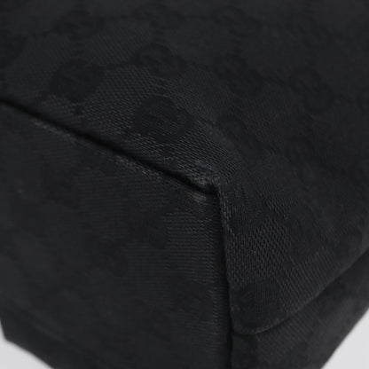 Gucci Double Pocket Tote GG Canvas, BLACK, CANVAS, Handbag