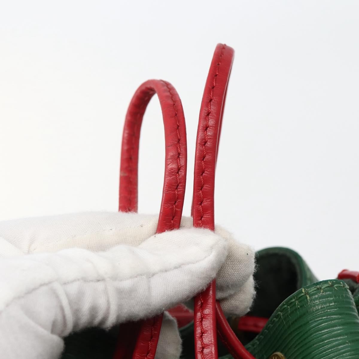 Louis Vuitton Bicolor Petit Noe Handbag Epi Leather, GREEN, LEATHER, Shoulder bag