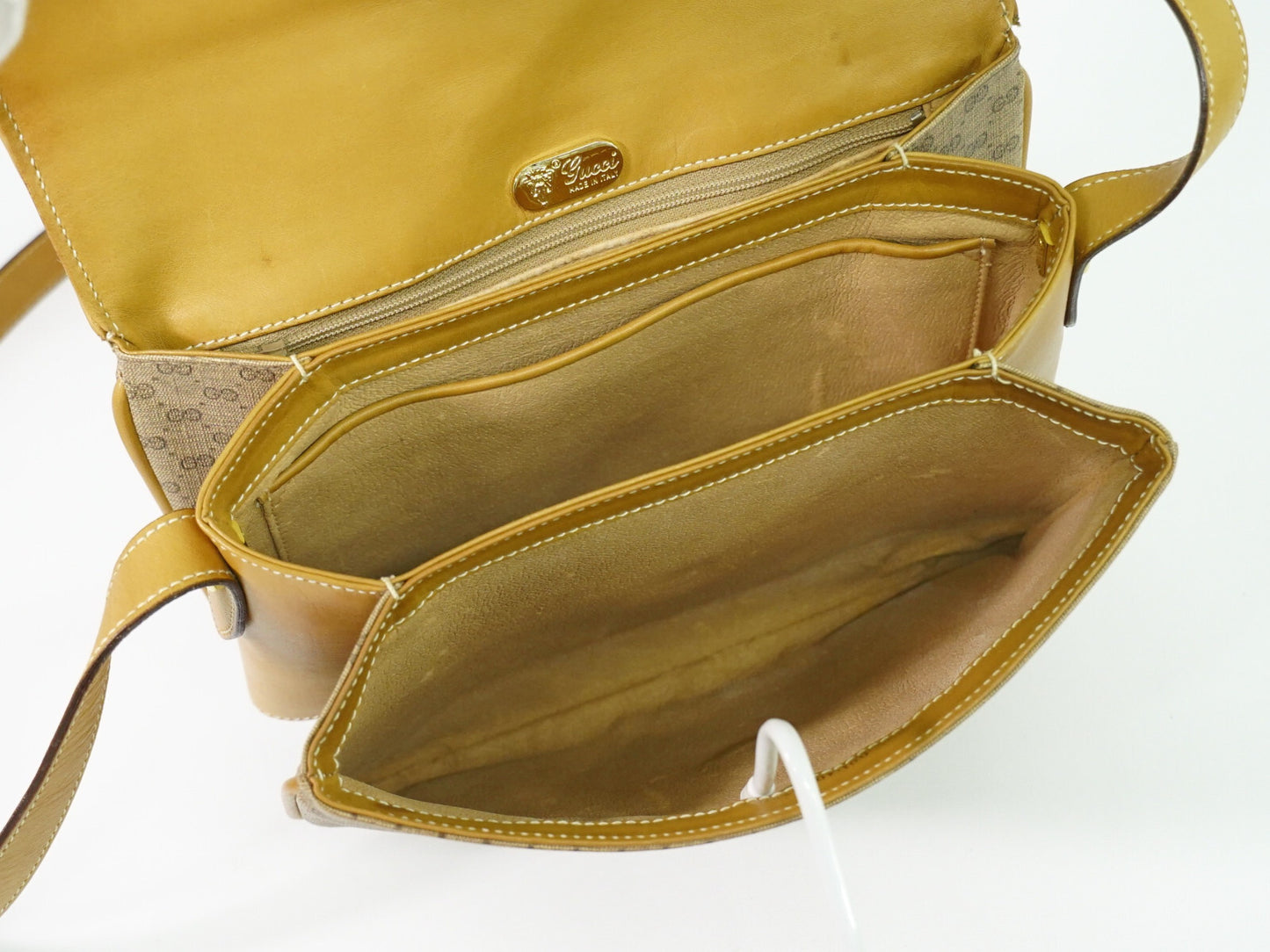 Gucci GG Marmont Pouch Crossbody Bag Leather, BEIGE, CANVAS, Crossbody bag