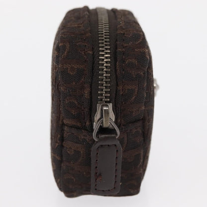 Christian Dior Vintage Trotter Pouch Canvas, BROWN, CANVAS, Clutche & pouche