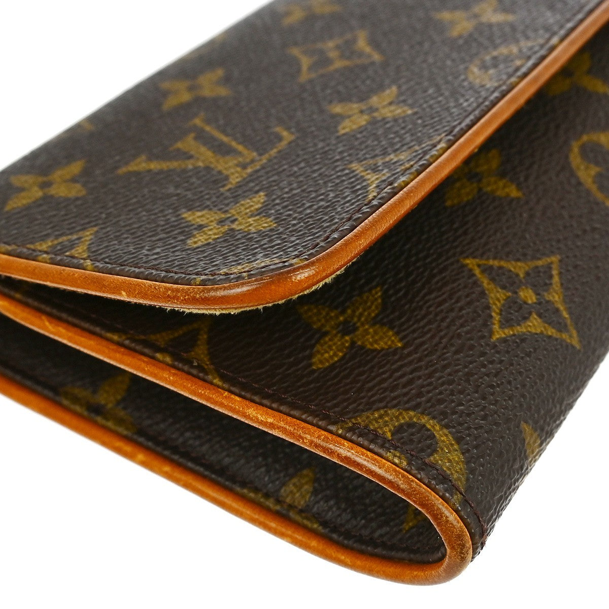 Louis Vuitton Twin Handbag Monogram Canvas, BROWN, CANVAS, Clutche & pouche