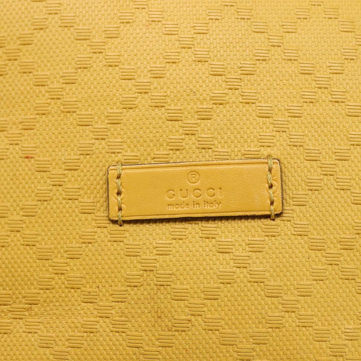 Gucci Bright Bucket Bag Diamante Leather, YELLOW, LEATHER, Shoulder bag