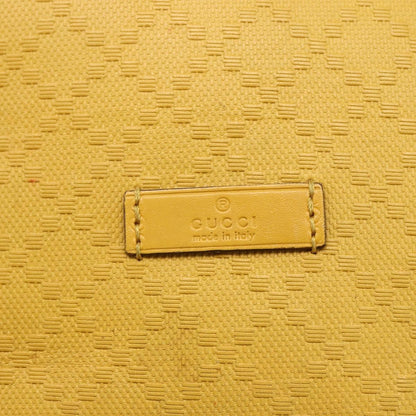 Gucci Bright Bucket Bag Diamante Leather, YELLOW, LEATHER, Shoulder bag