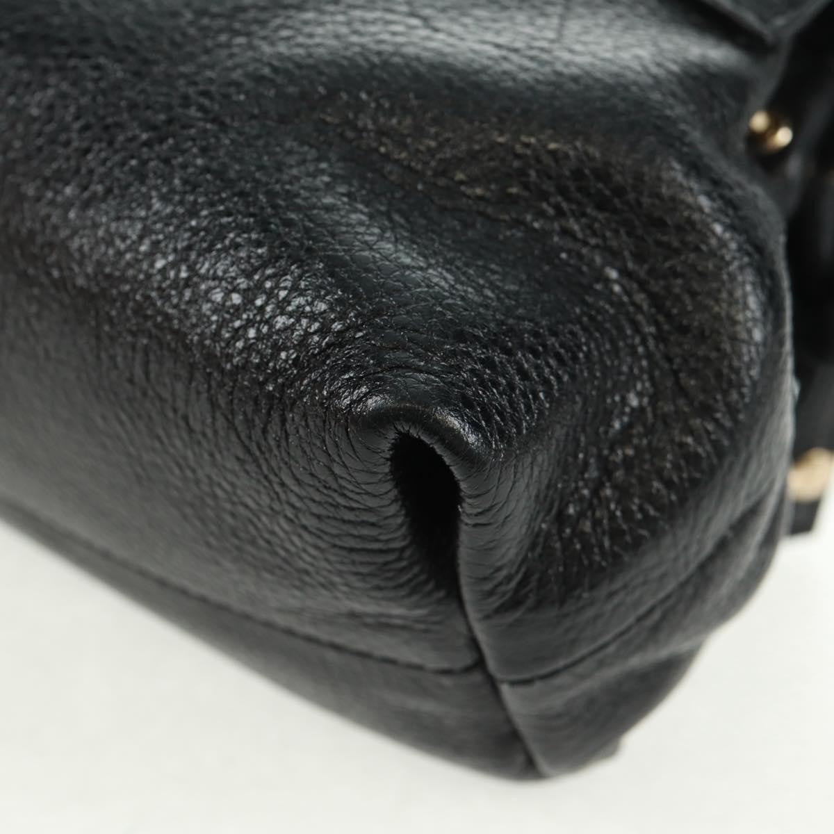 Chloe Lily Shoulder bag Leather, BLACK, LEATHER, Shoulder bag