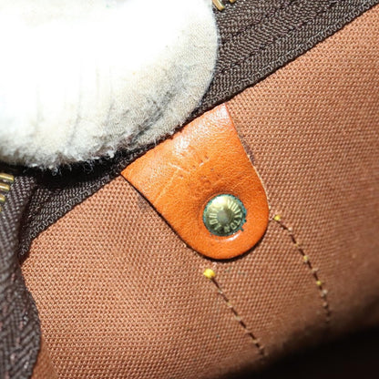 Louis Vuitton Keepall Bag Monogram Canvas, BROWN, CANVAS, Travel bag