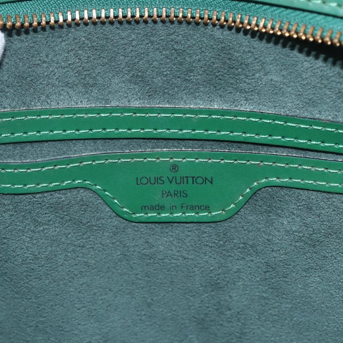 Louis Vuitton Saint Jacques Handbag Epi Leather, GREEN, LEATHER, Shoulder bag