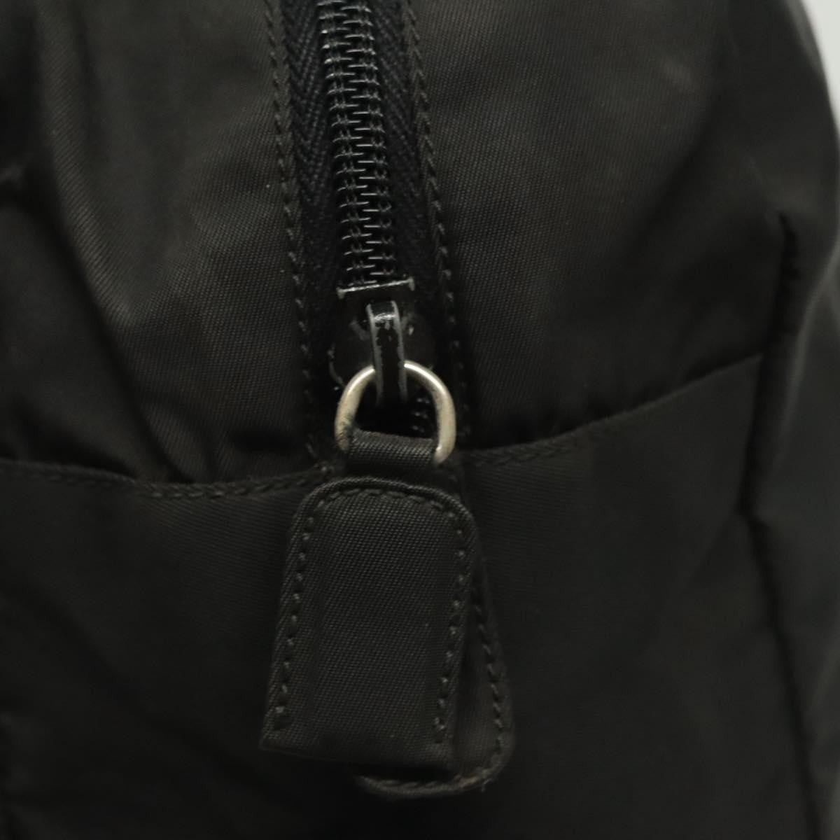 Prada Vintage Zip Handbag Tessuto, BLACK, NYLON, Handbag