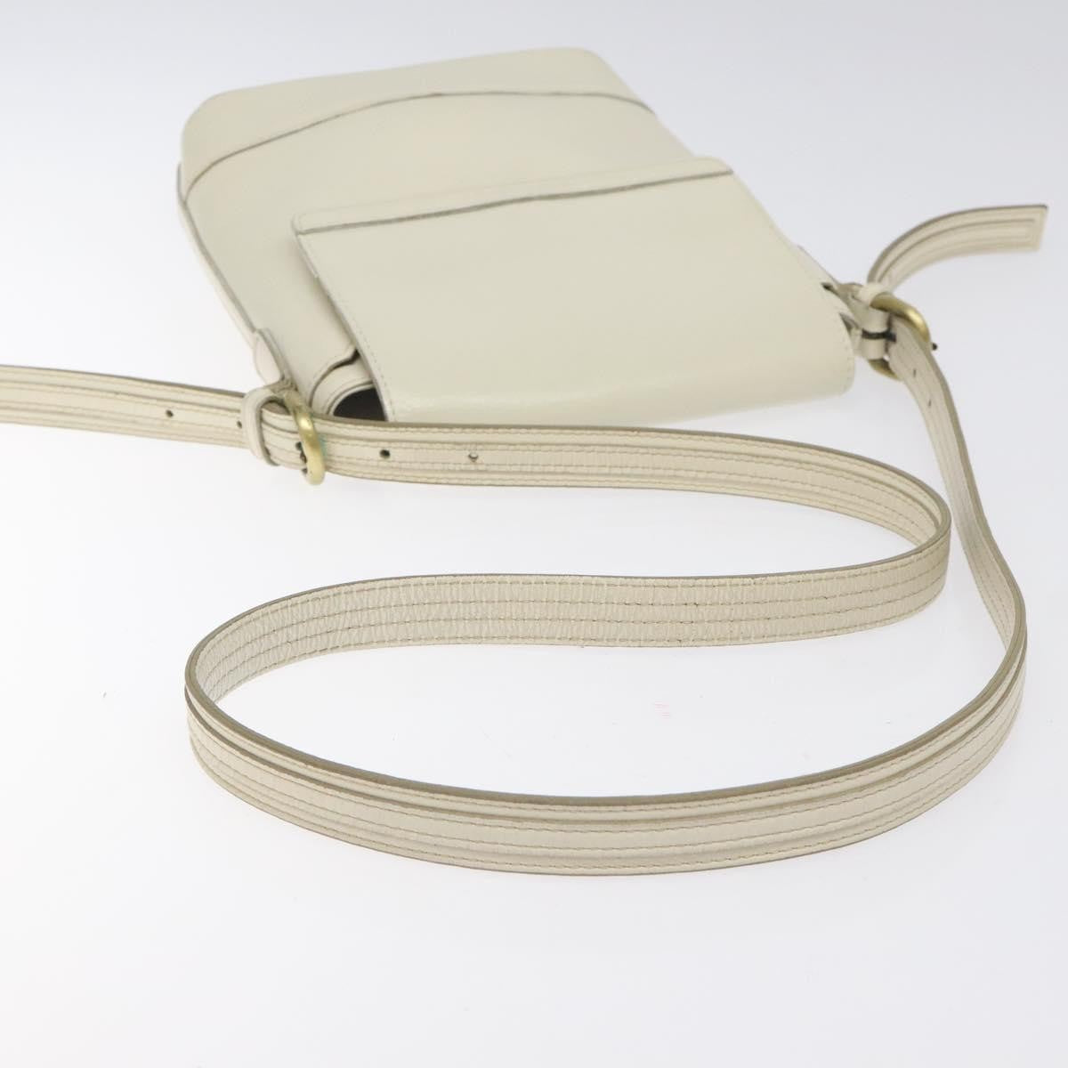Burberry Flap Shoulder Bag Leather, WHITE, LEATHER, Shoulder bag