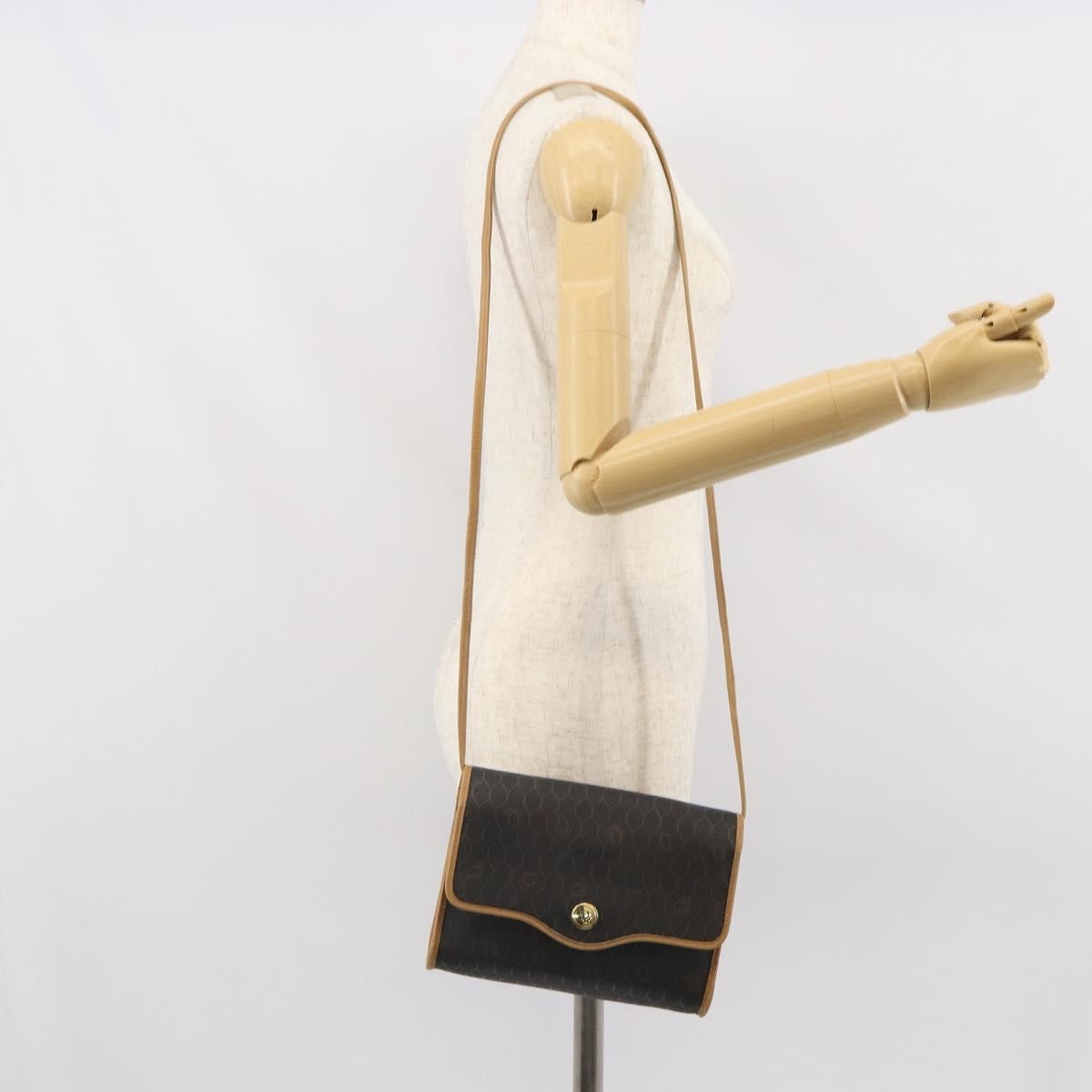 Christian Dior Vintage Honeycomb Shoulder Bag Canvas, BLACK, CANVAS, Shoulder bag