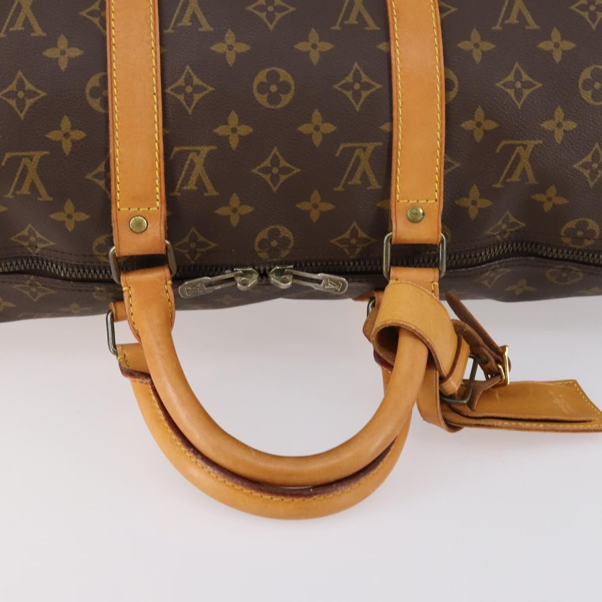 Louis Vuitton Keepall Bag Monogram Canvas, BROWN, CANVAS, Travel bag