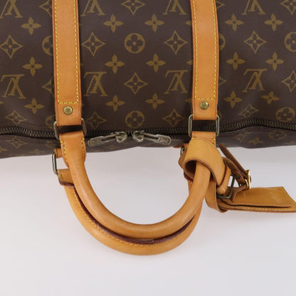 Louis Vuitton Keepall Bag Monogram Canvas, BROWN, CANVAS, Travel bag