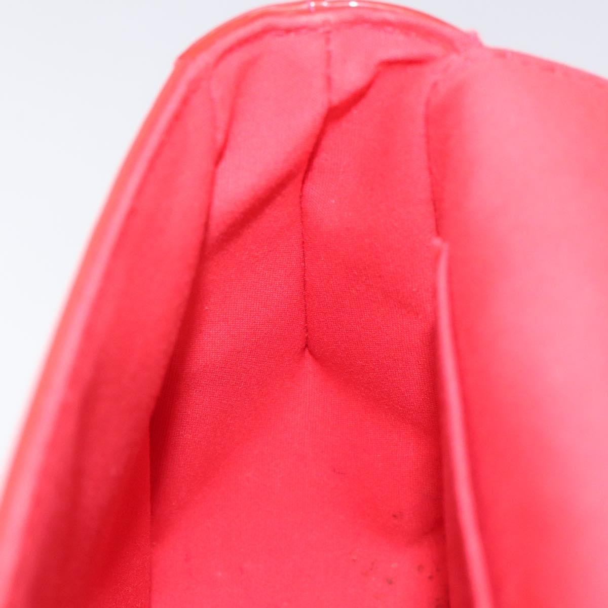 Louis Vuitton Bellflower Handbag Monogram Vernis, RED, PATENT_LEATHER, Shoulder bag