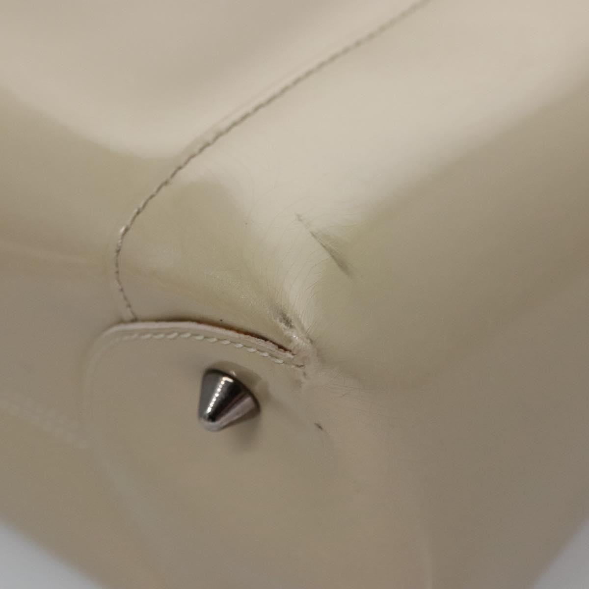Christian Dior Pearl Lady Dior Bag Patent leather, BEIGE, PATENT_LEATHER, Handbag