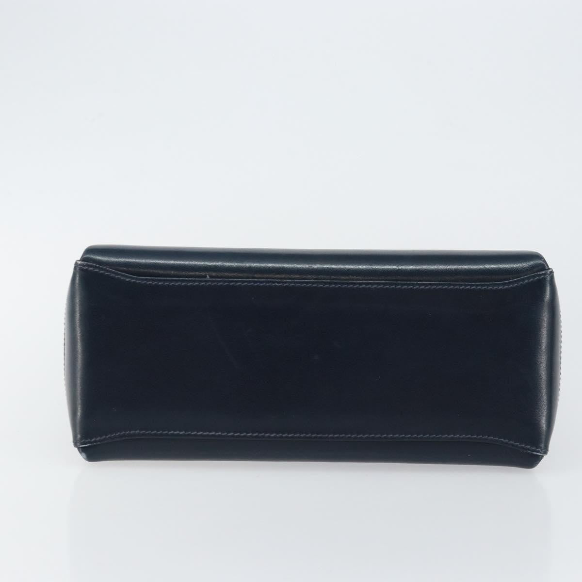 Gucci Vintage Convertible Box Crossbody Bag Leather, NAVY, LEATHER, Handbag