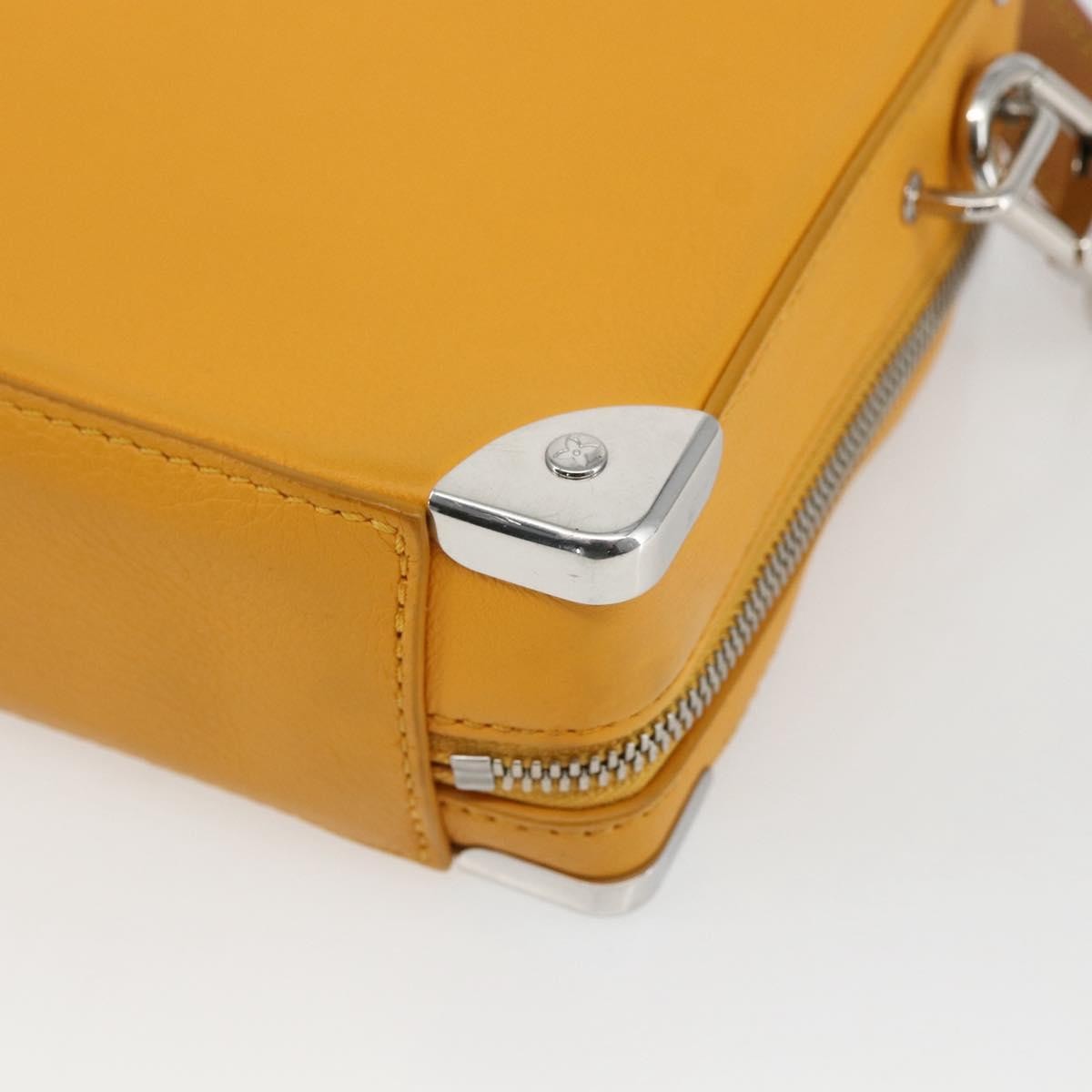 Louis Vuitton Handle Soft Trunk Bag Monogram Taurillon Leather, Yellow, Leather, Clutch