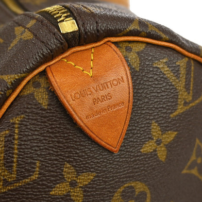 Louis Vuitton Speedy Handbag Monogram Canvas, Brown, Canvas, Handbag