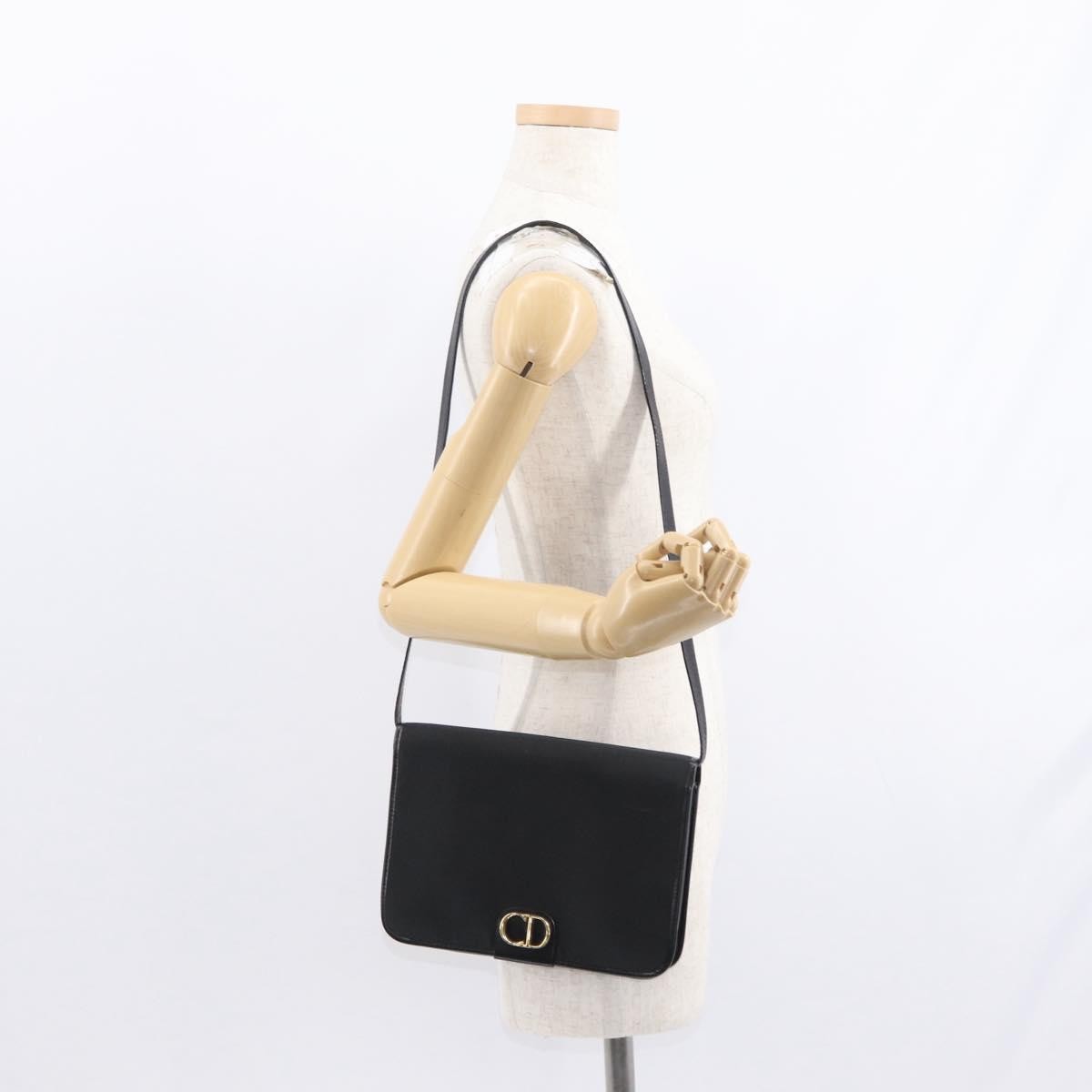 Christian Dior Vintage Shoulder Bag Nylon, BLACK, NYLON, Shoulder bag