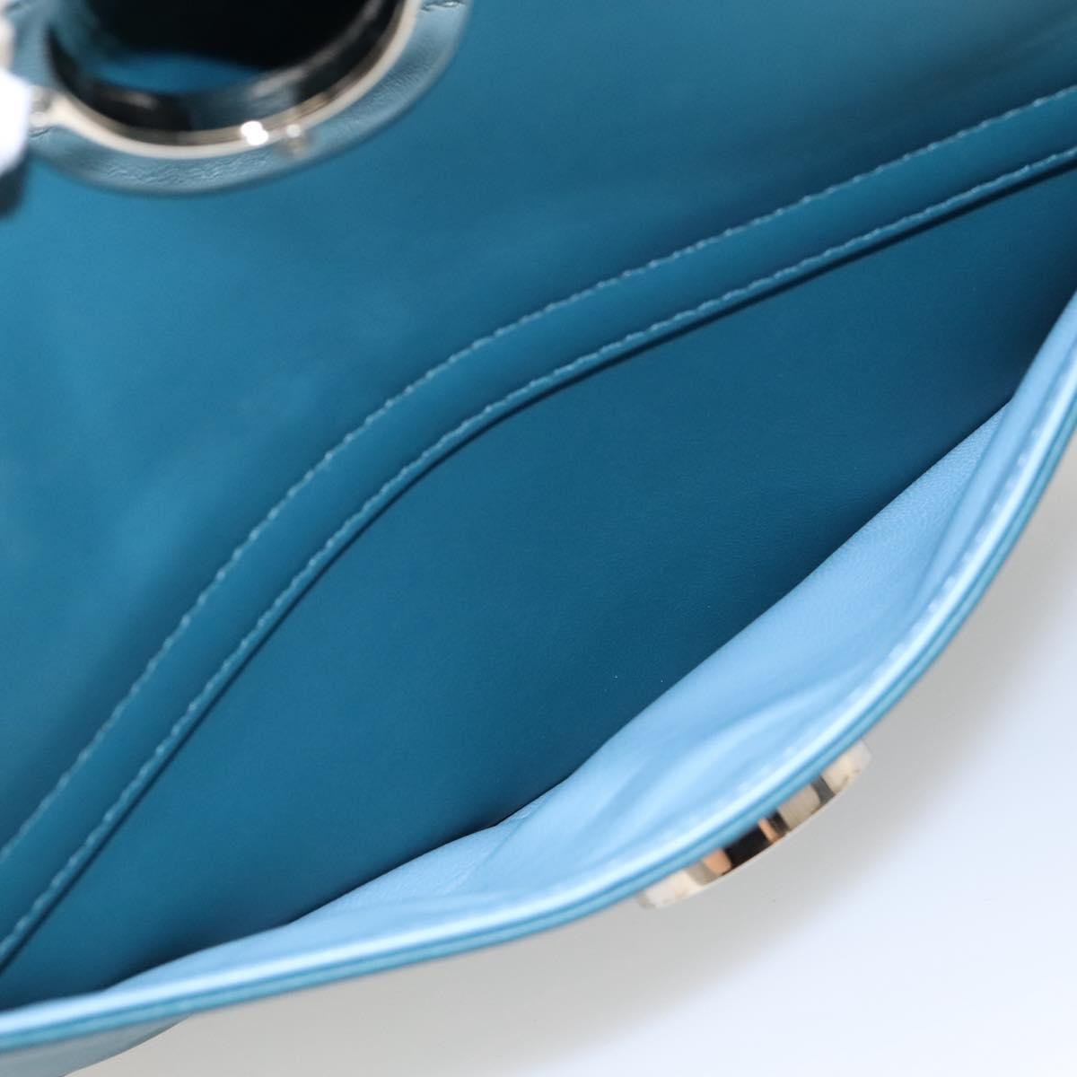 Bvlgari Handbag Leather, TURQUOISE, LEATHER, Handbag