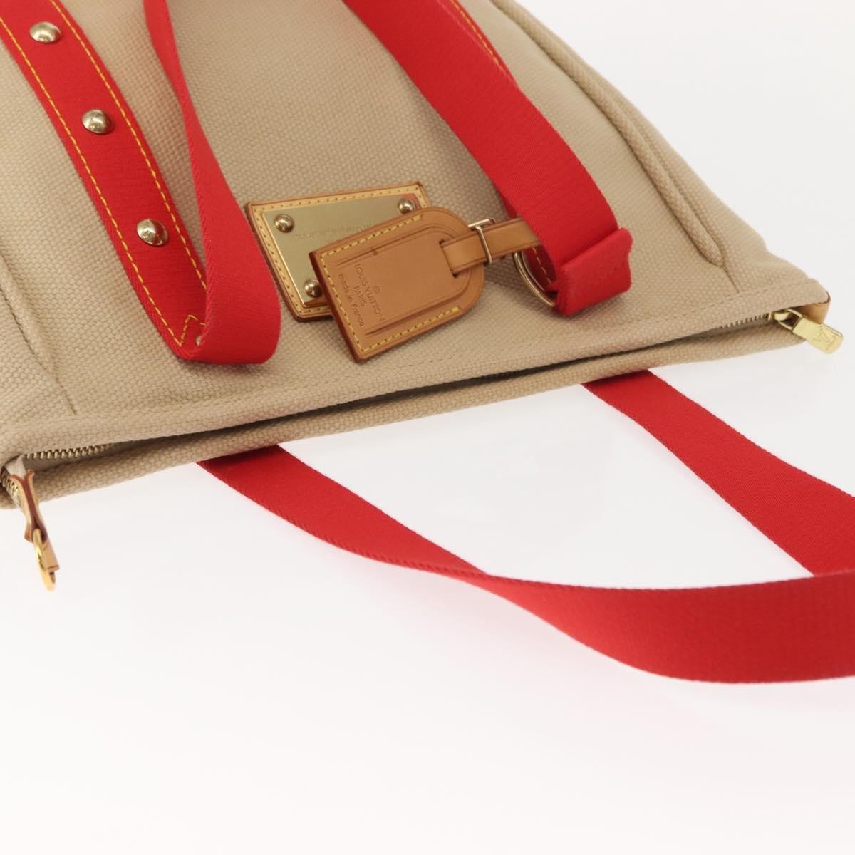 Louis Vuitton Antigua Tote Canvas, BEIGE, CANVAS, Tote bag