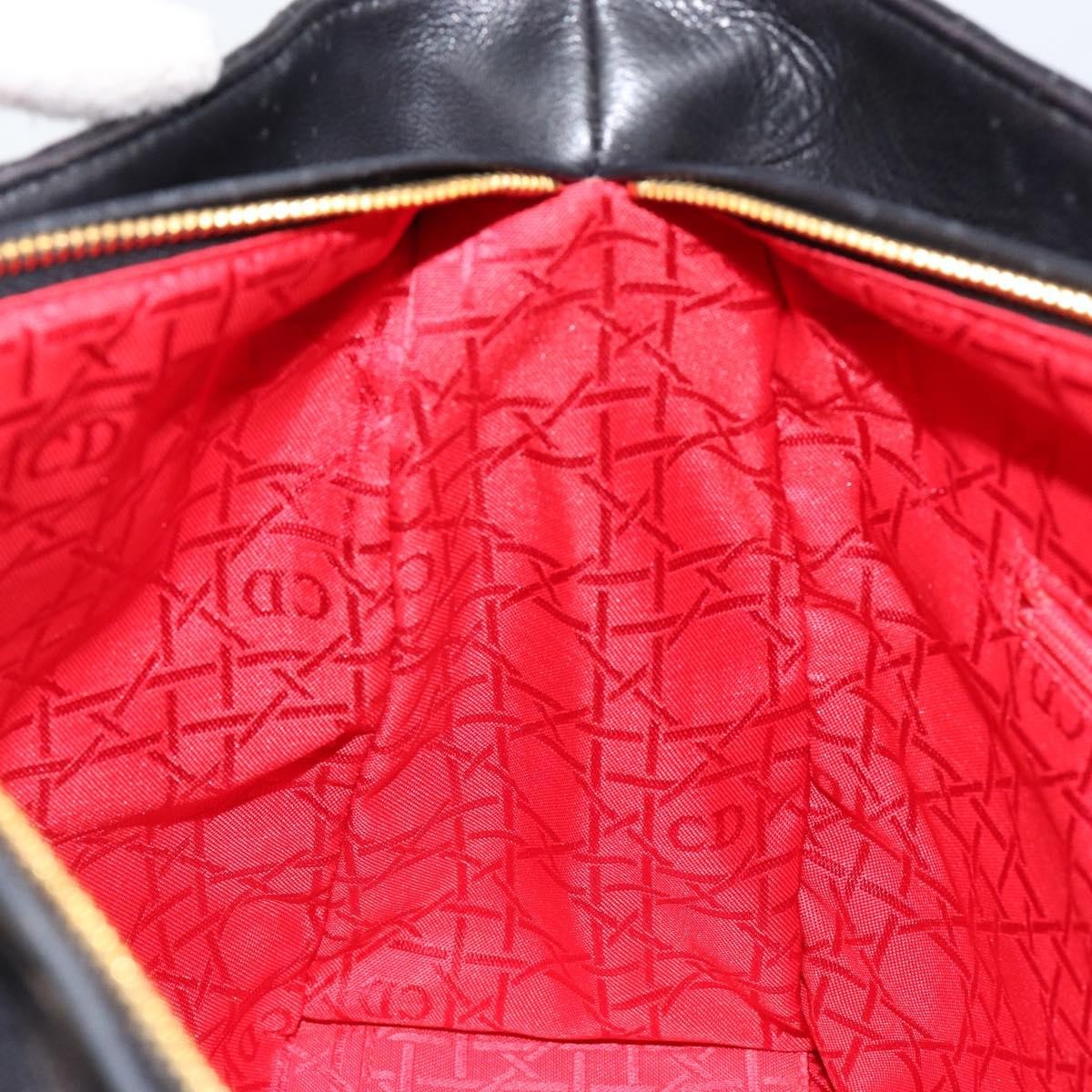 Christian Dior Vintage Lady Dior Bag Cannage Quilt Lambskin, BLACK, LEATHER, Handbag