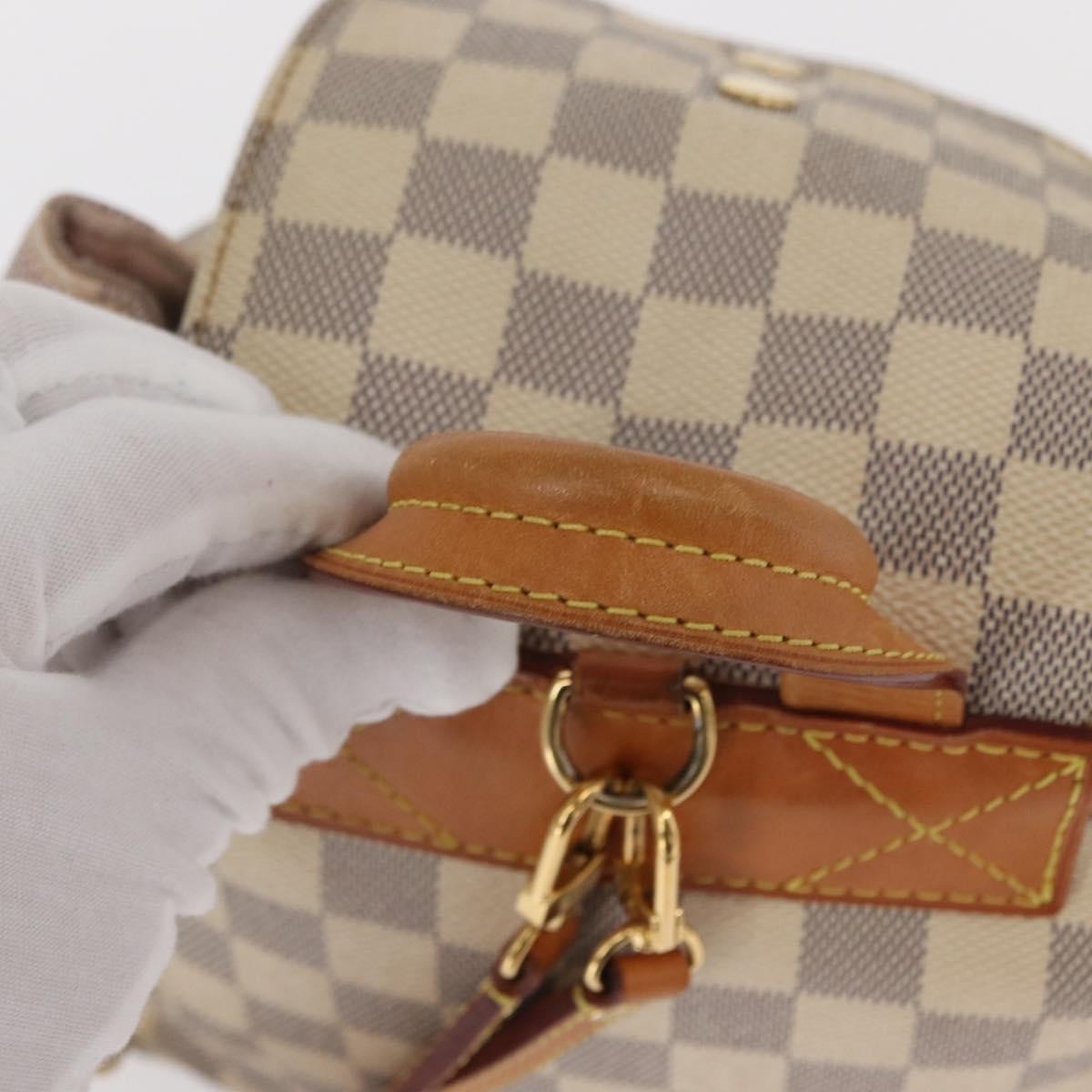 Louis Vuitton Sperone Backpack Damier, WHITE, CANVAS, Backpack