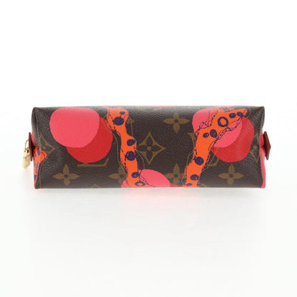 Louis Vuitton Cosmetic Pouch Limited Edition Monogram Jungle Dots, BROWN, CANVAS, Toiletry Case
